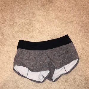 Grey lululemon shorts